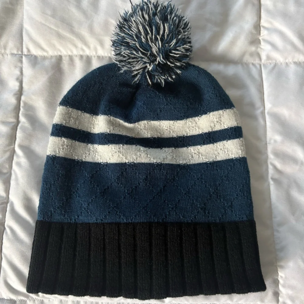 Ravenclaw Rounded Crown Cuff Pompom Beanie OS